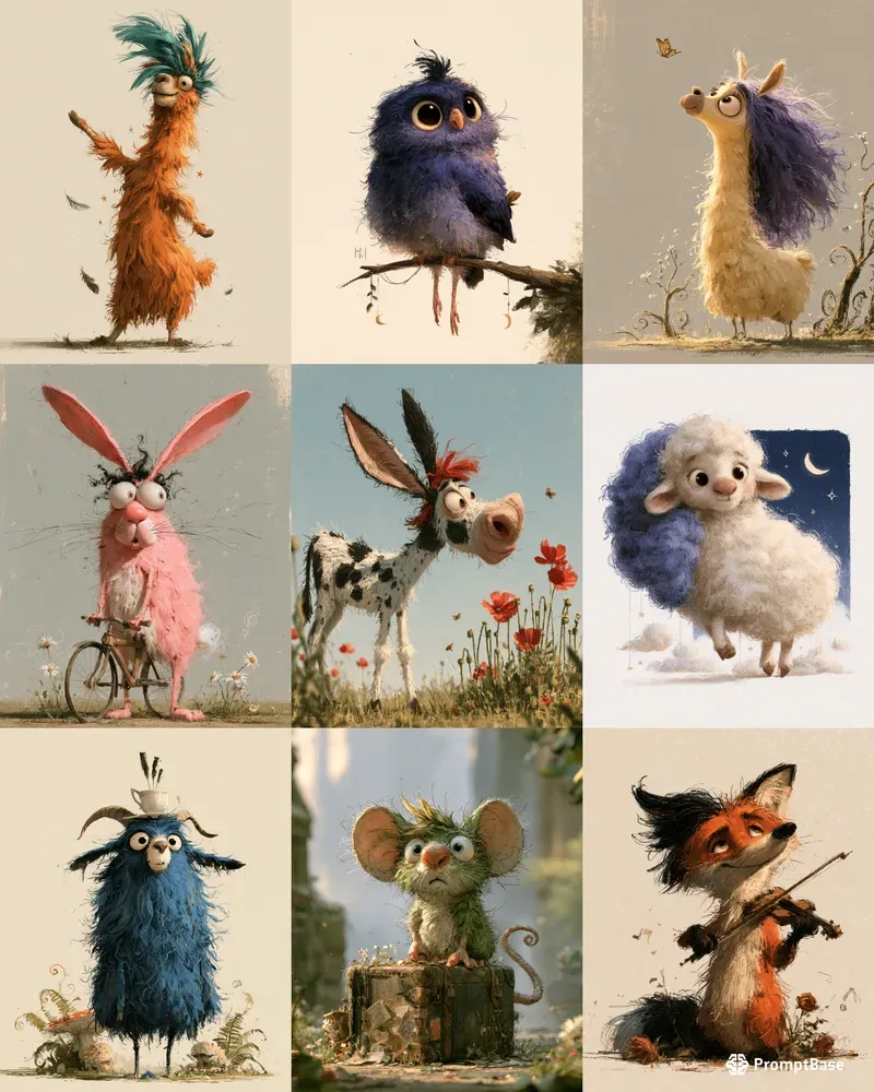 Quirky Storybook Creatures