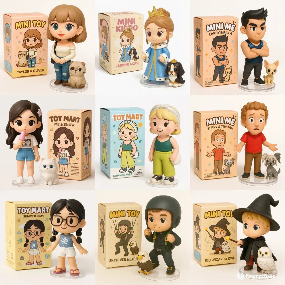 Cute Owners And Pets Blindbox Designs