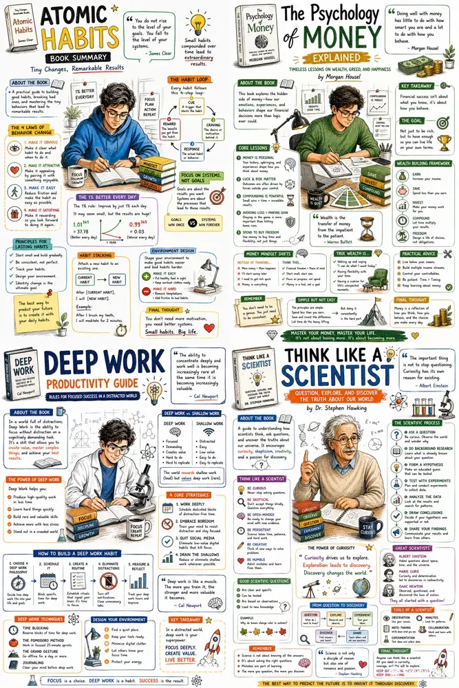 Book Summary Infographics