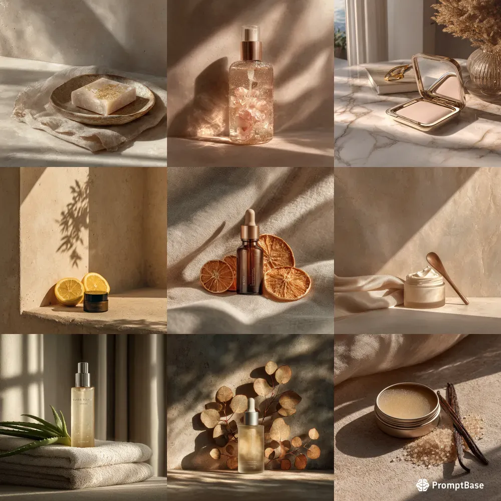 Luxury Skincare Editorial Product Shots