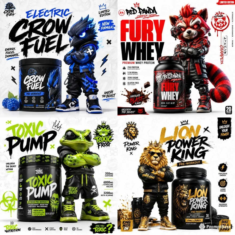 Urban Mascot Supplement Ad Generator