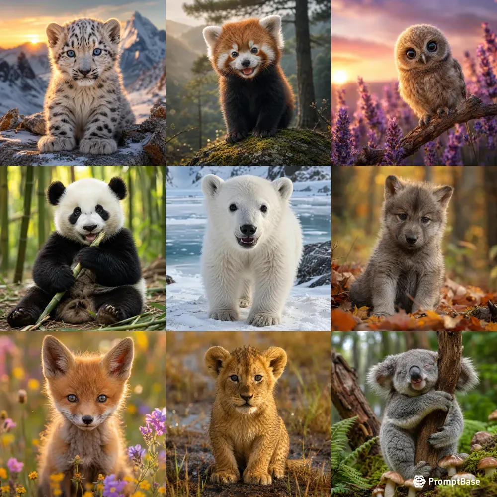 Whimsical Baby Animal Portrait Generator