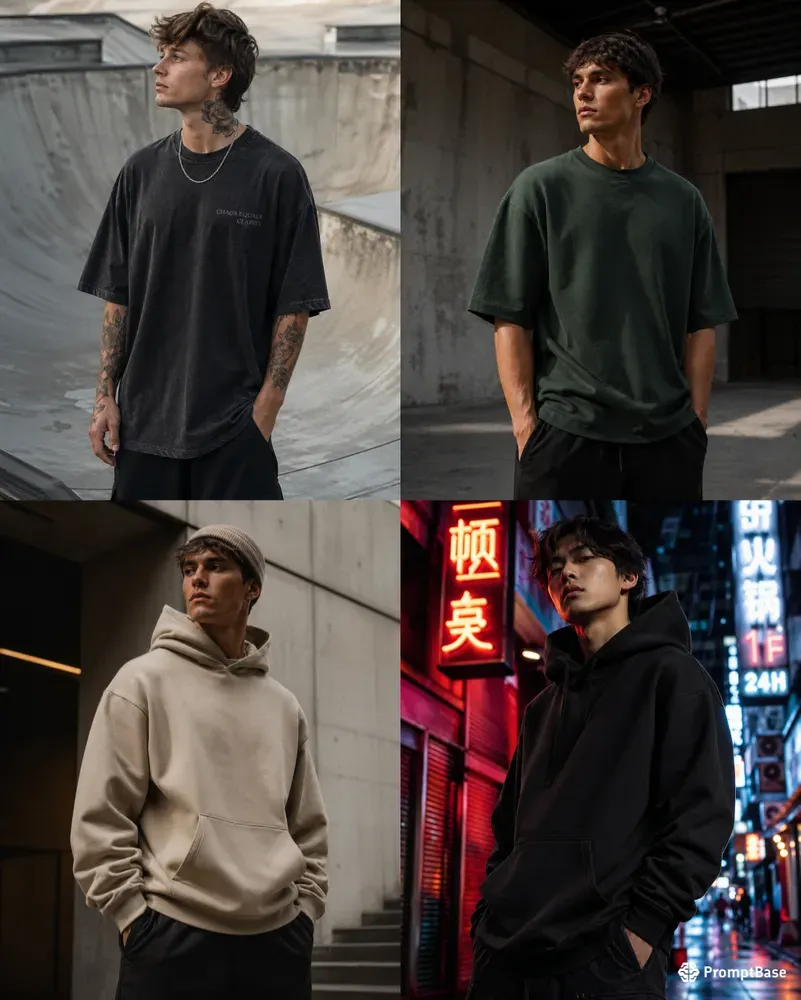 Urban Streetwear Oversized Mockups