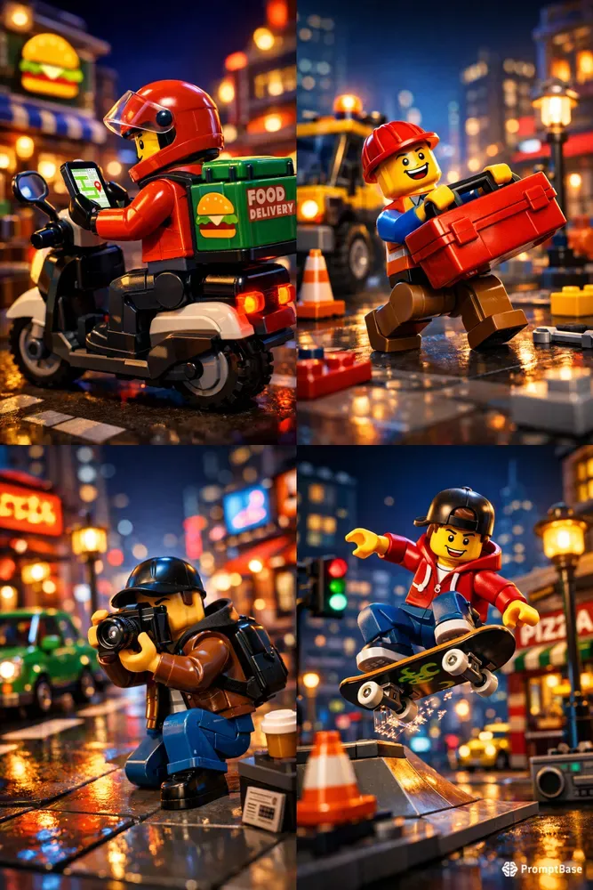Cinematic Legostyle Reallife Characters
