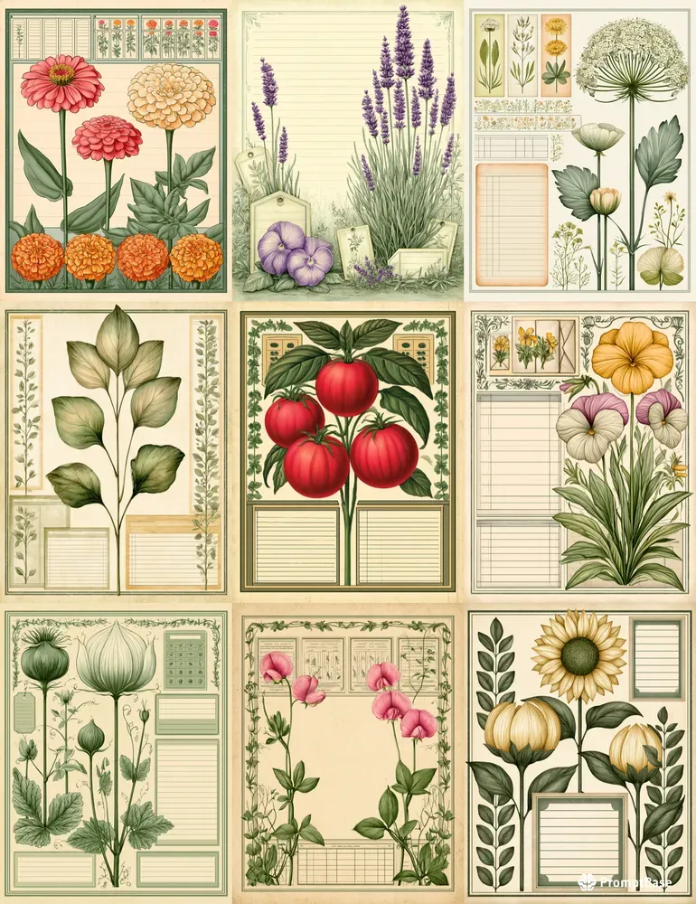 Vintage Seed Catalog Pages