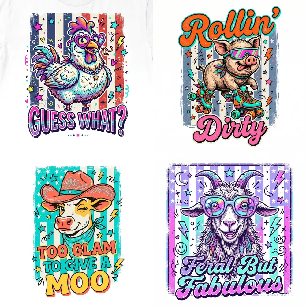 Funny Farm Animal Vintage Tshirts