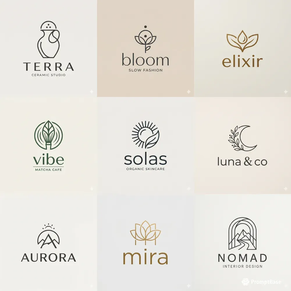 Aesthetic Minimalist Logo Generator