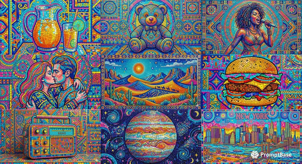 Vibrant Pop Byzantine Mosaic Makers