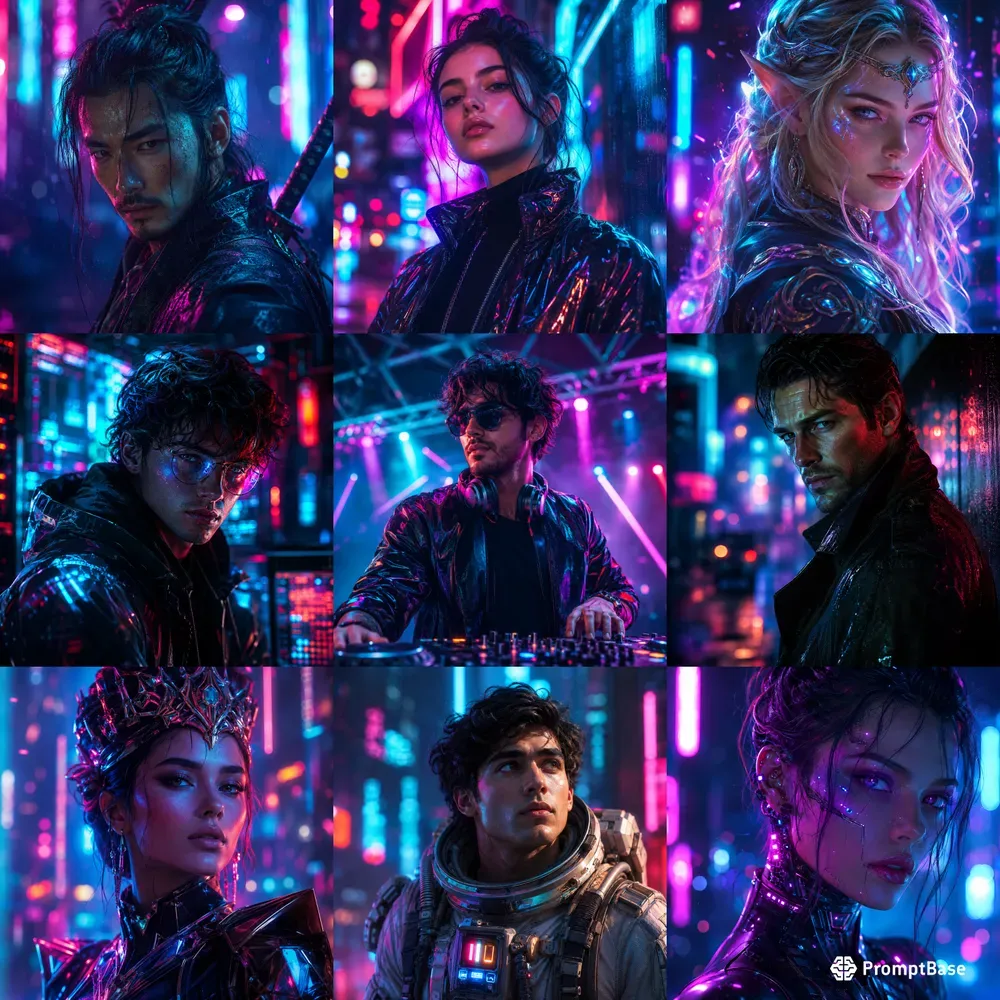 Ultimate Neon Portrait Generator 8K Pro