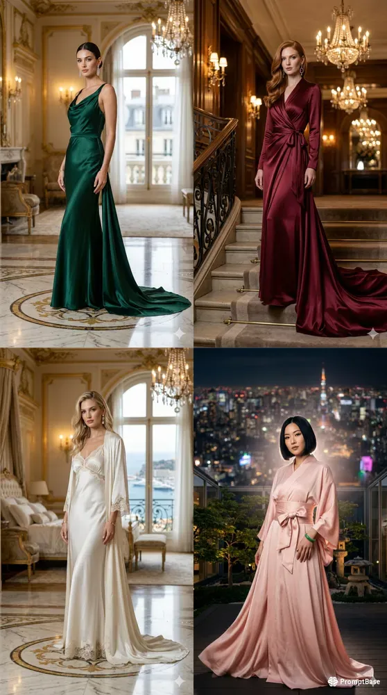 Luxury Silk Satin Apparel Portraits