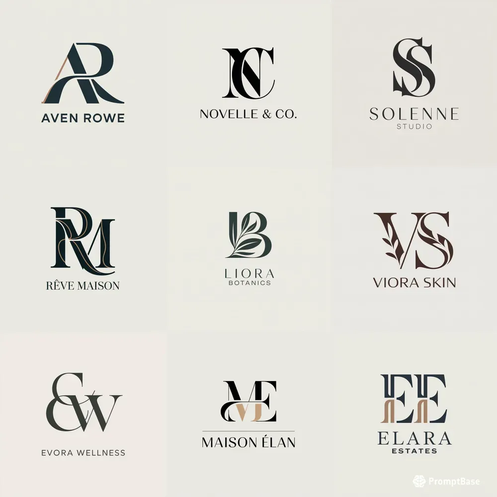 Refined Luxury Branding Logos