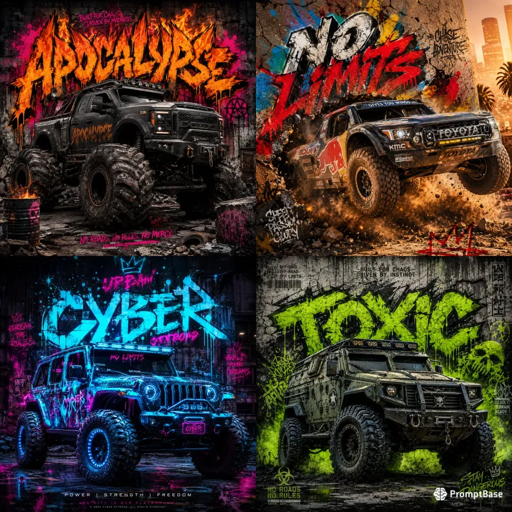 Graffiti Offroad Truck Art