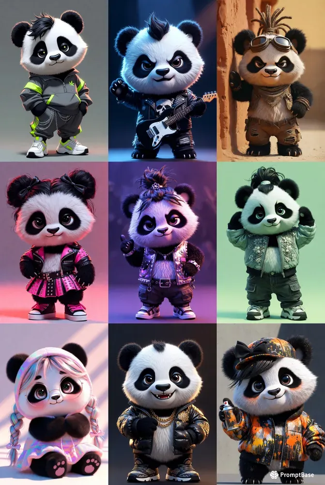 Cute Viral Pixar Baby Panda Avatars