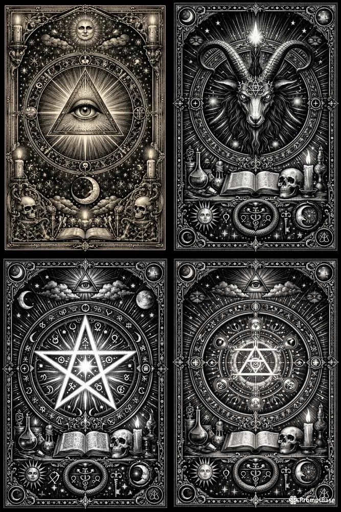 Occult Sacred Geometry Cards