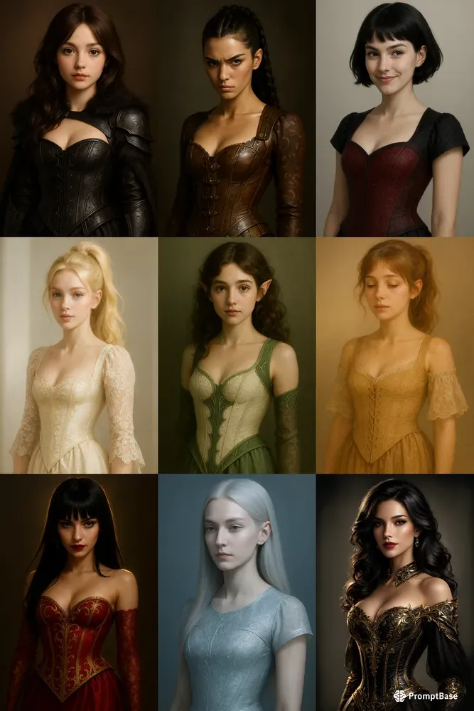 Fantasy Pretty Girl Portrait Kits