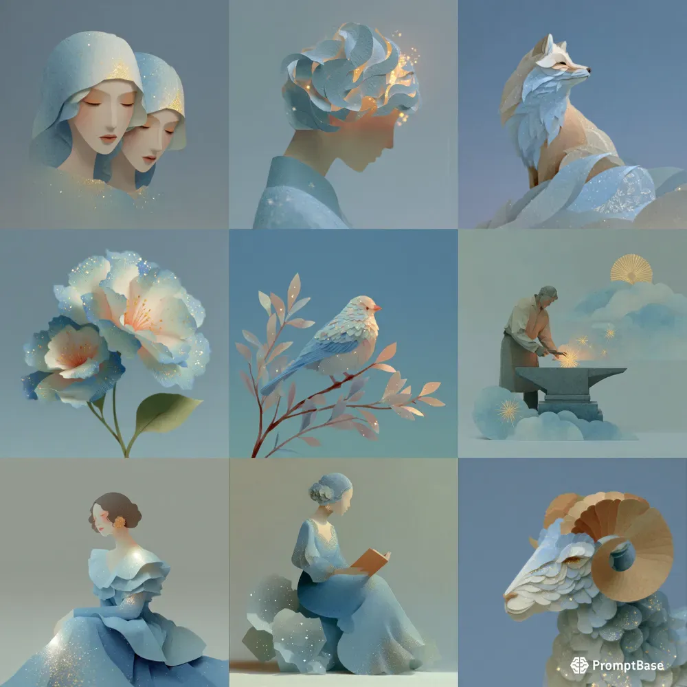 Ethereal Paper Sculpture Portraits