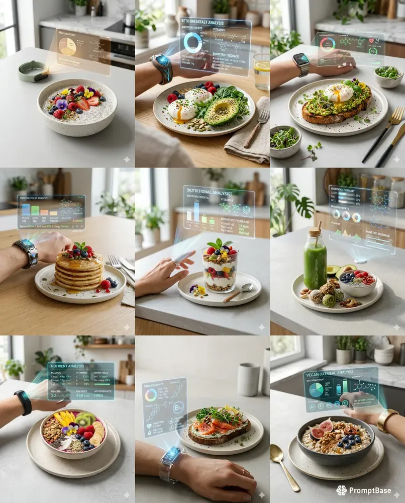 Biohack Breakfast Hologram Scenes