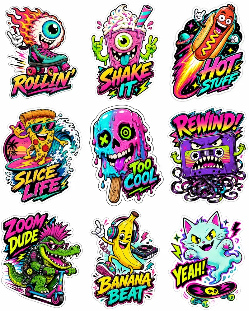 Funny Weird Sticker Art