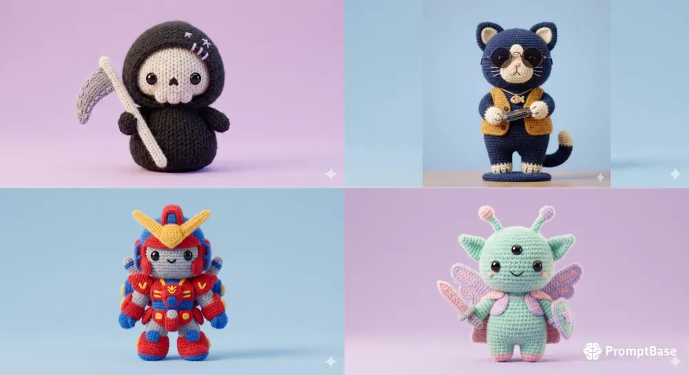 3d Amigurumi Crochet Plushies