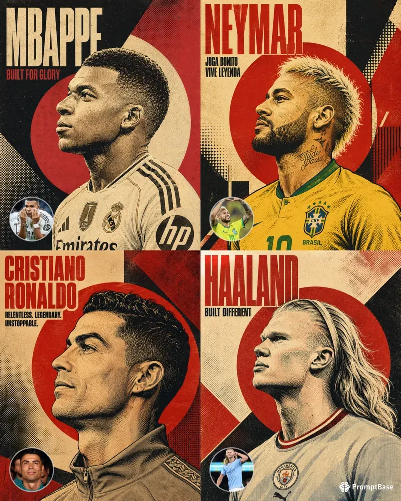 Vintage Halftone Bold Poster Portraits
