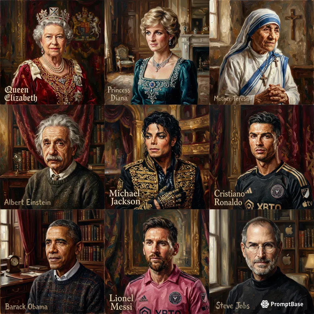 Legends In Oil Portraits