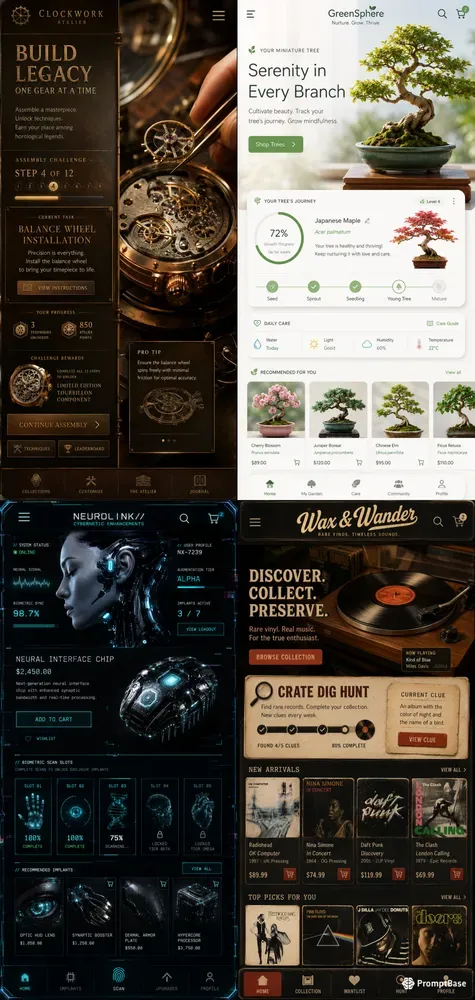 Gamified Ecommerce UIs
