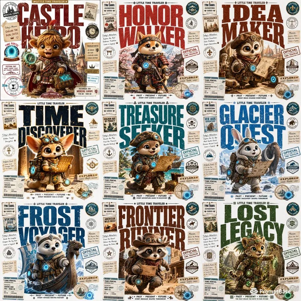 Little Time Traveler Poster Kits