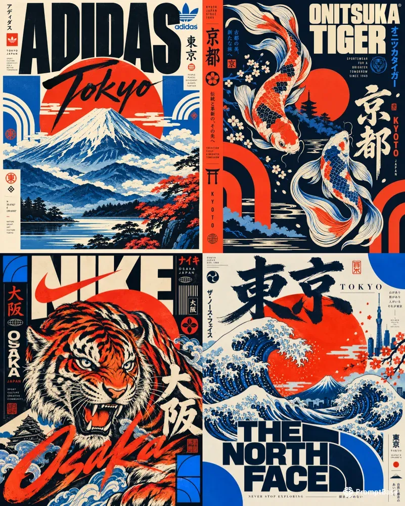Japanese Retro Brand Posters