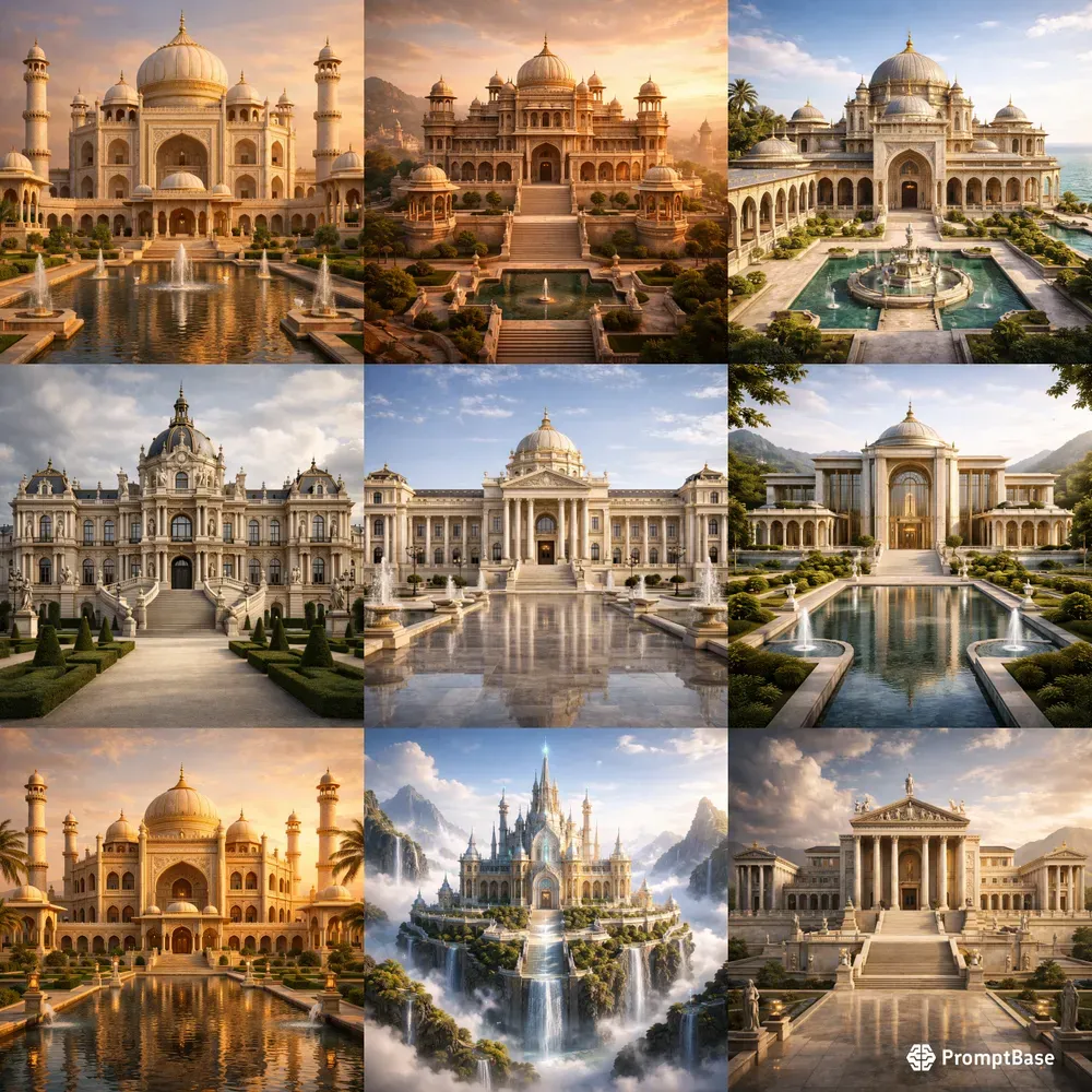 Luxury Palace Architecture 3D Models