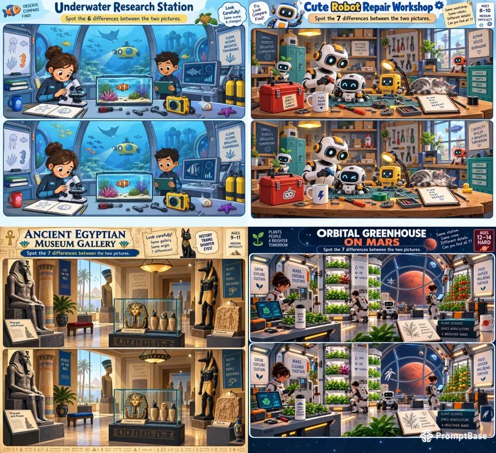 Smart Visual Puzzle Games