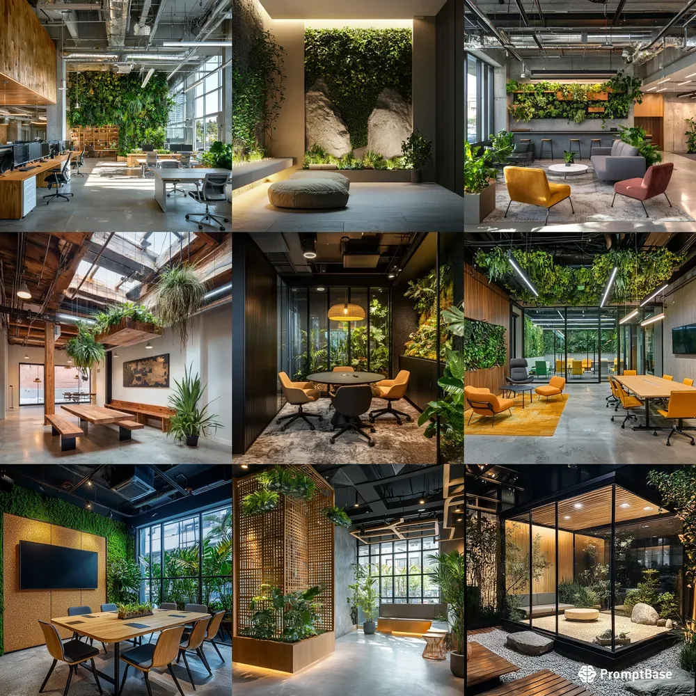 Biophilic Office Interiors