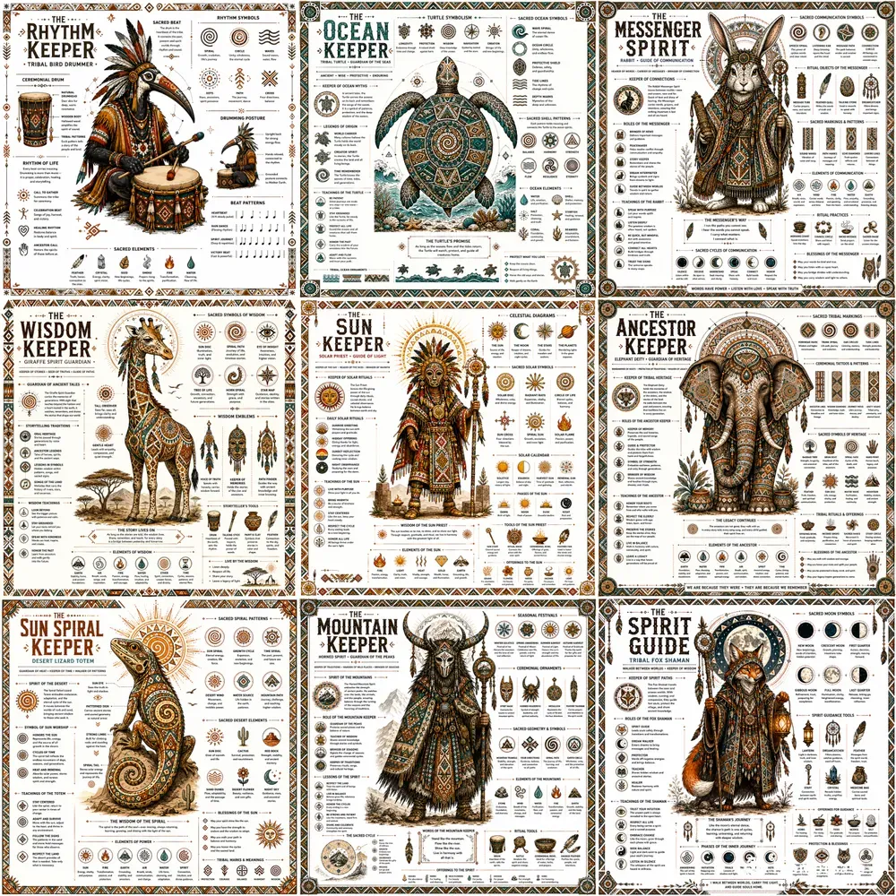 Tribal Infographic Symbols Packs