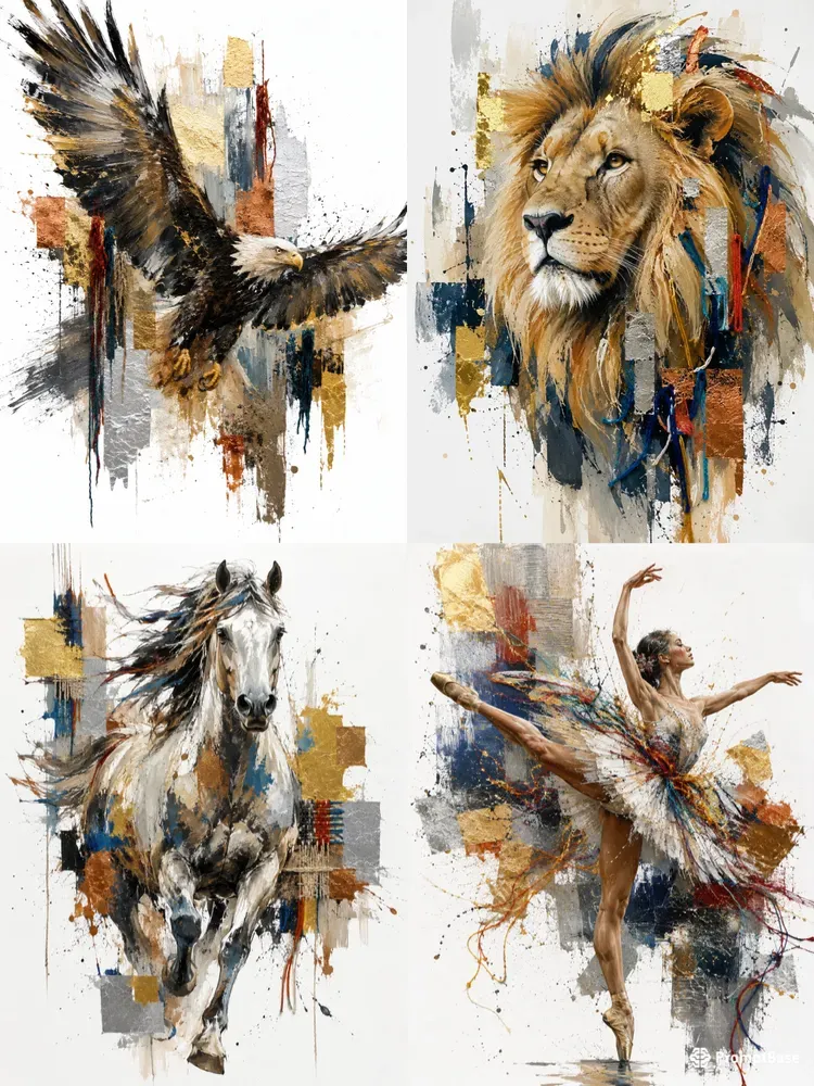 Abstract Mixedmedia Art