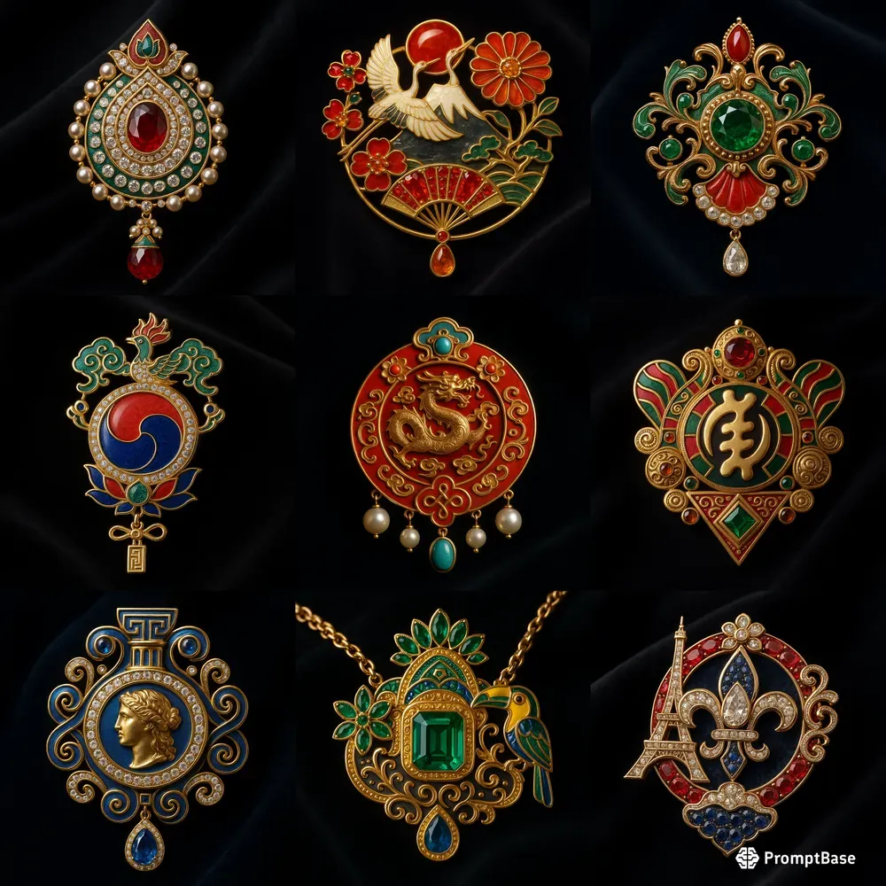 3D Country Inspired Jewel Designs