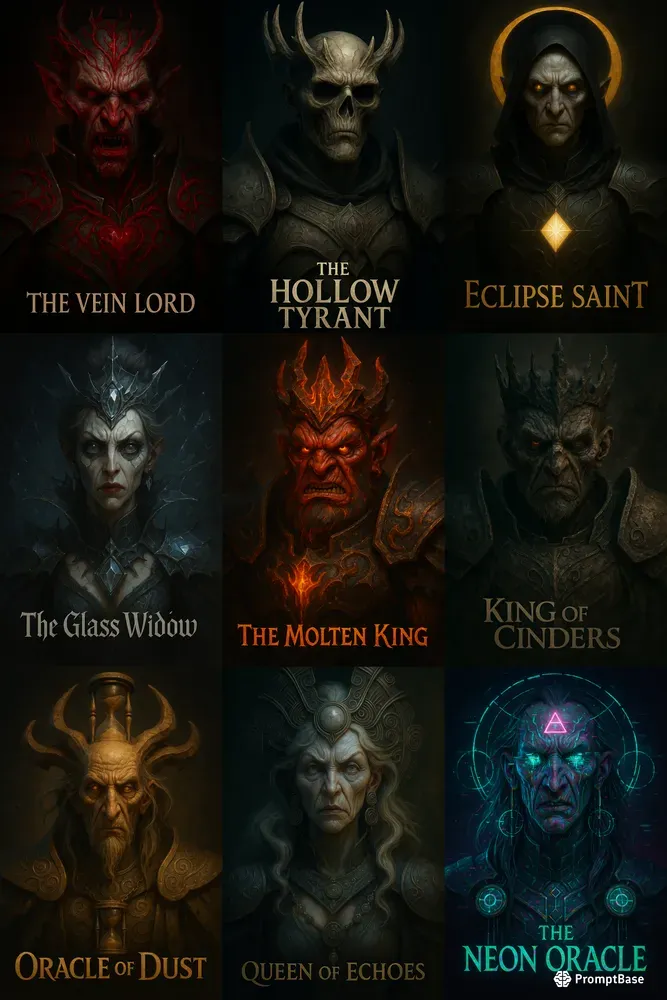 Final Boss Portraits Dark 3D Fantasy