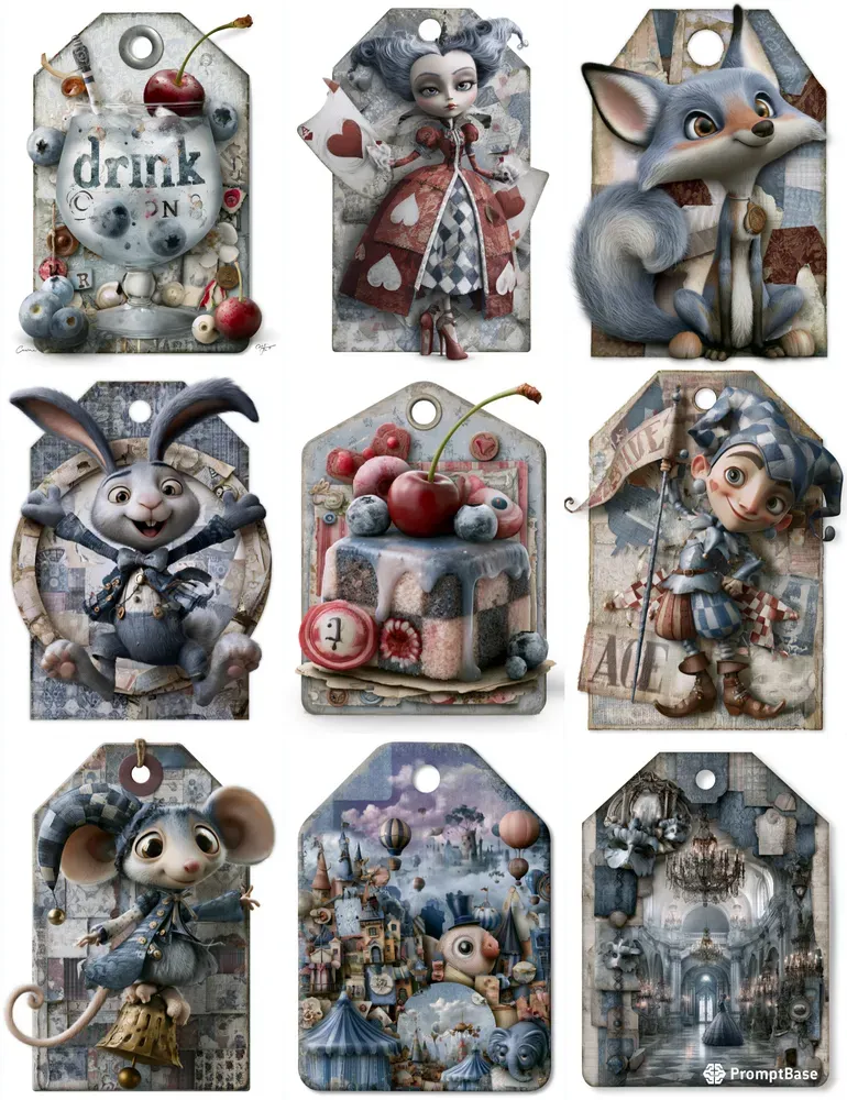 Icy Harlequin Product Tags