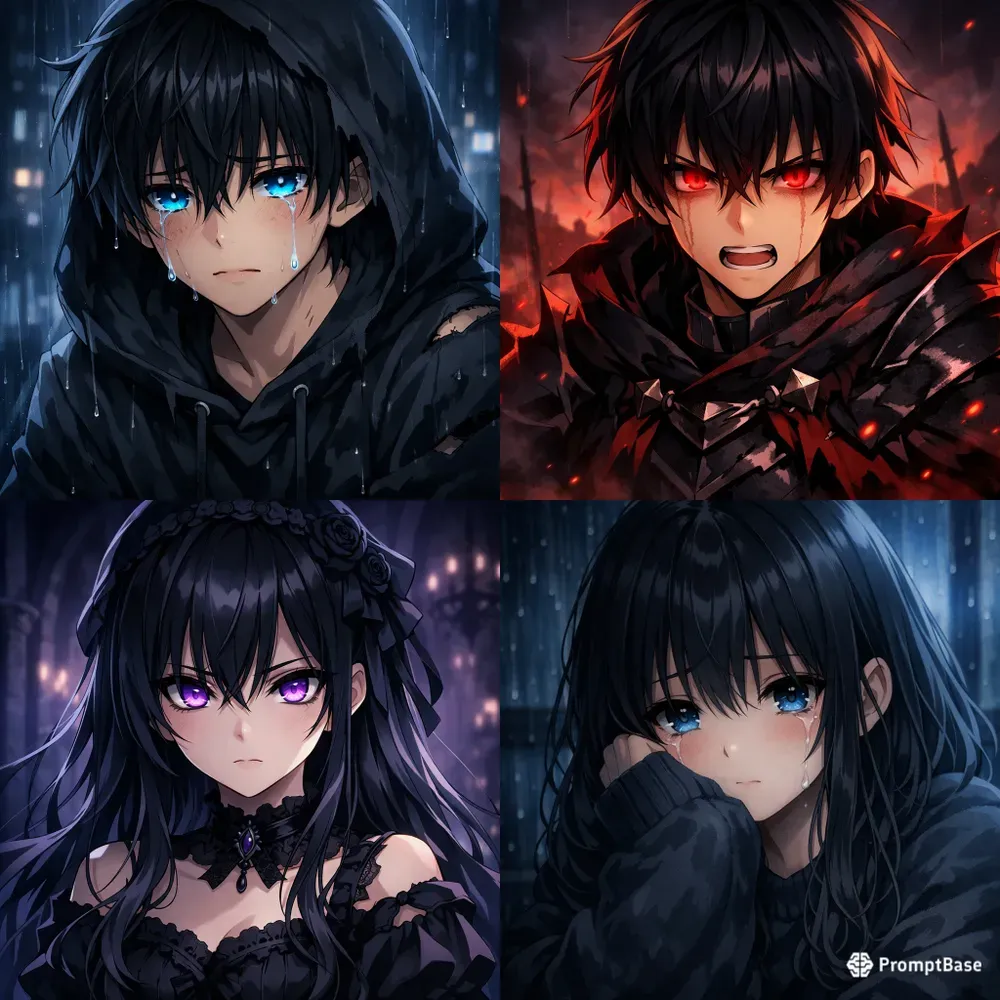 Dark Anime Viral Thumbnail Style