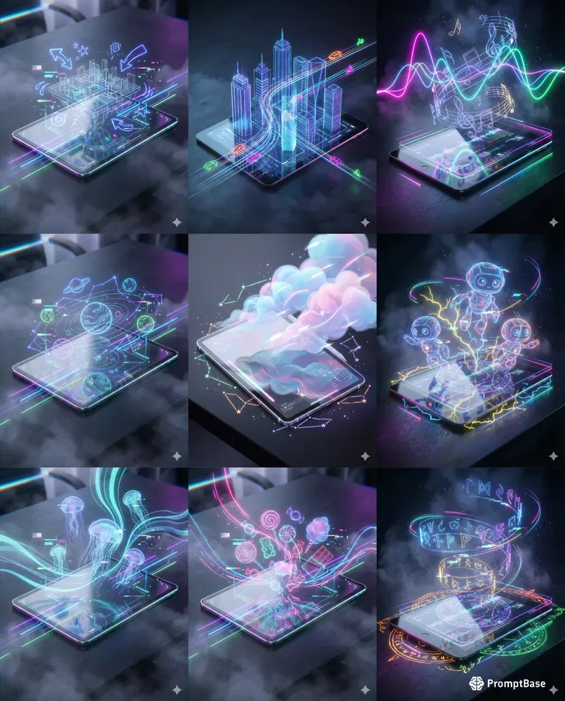Neon Digital Dreamscapes