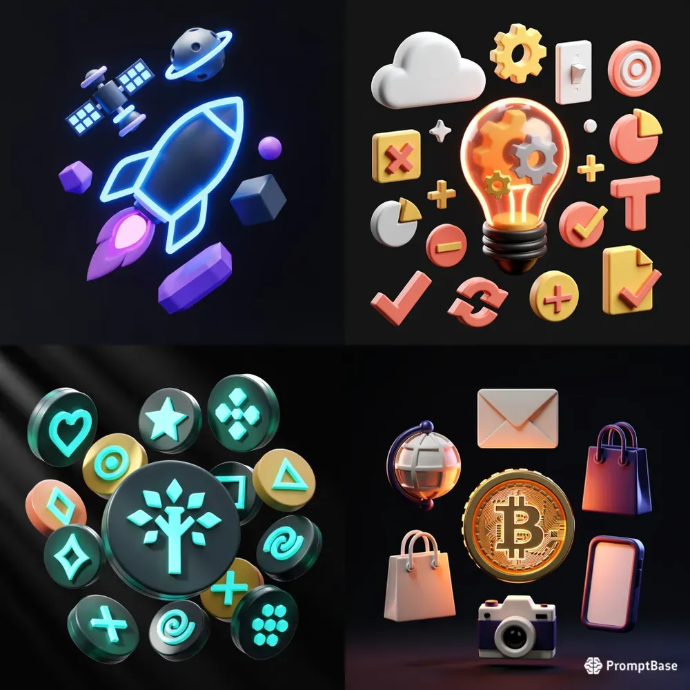3D Claymorphism App Icons