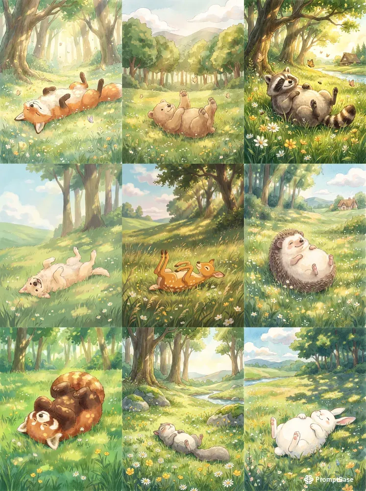 Ghibli Inspired Pastoral Anime Art