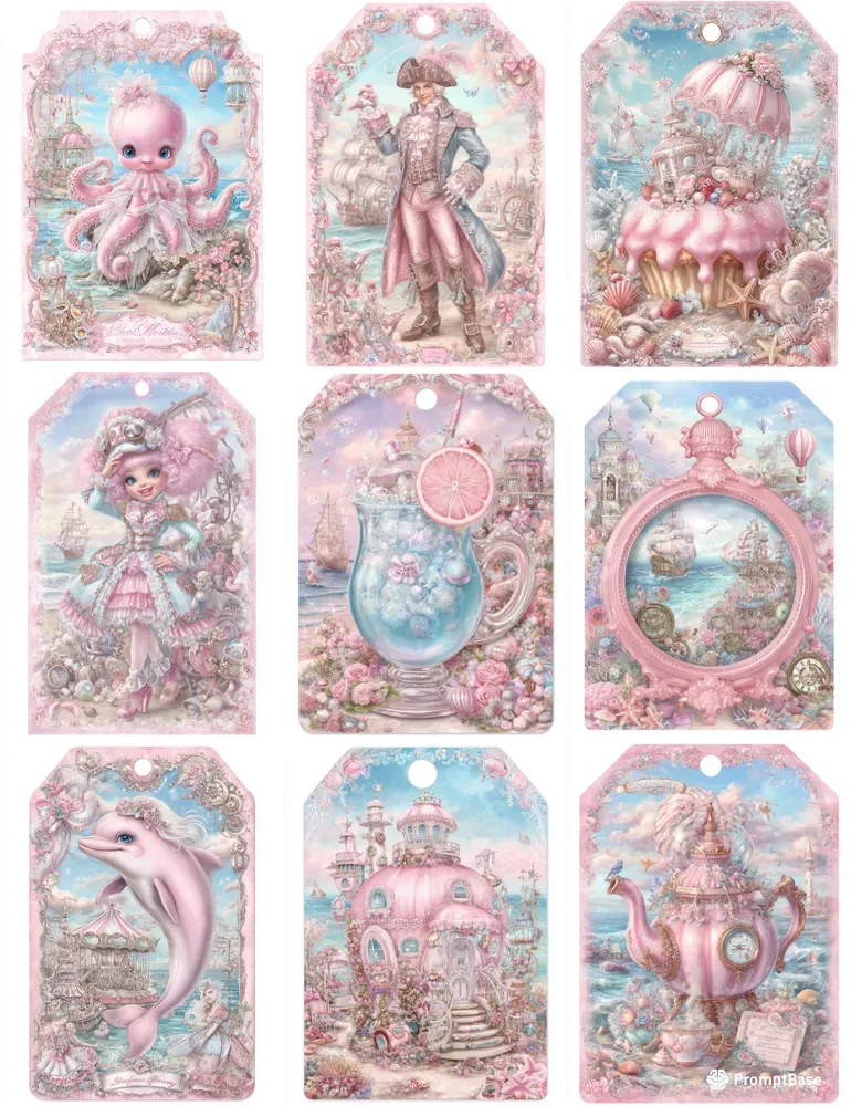 Seaside Steampunk Girl Product Tags
