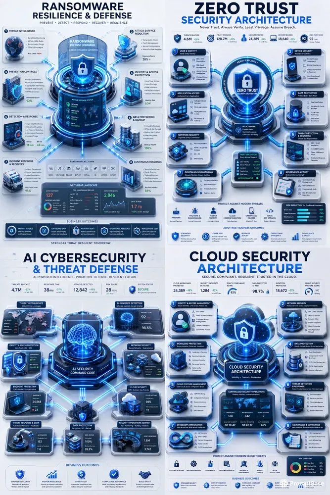 3D Cybersecurity Infographics
