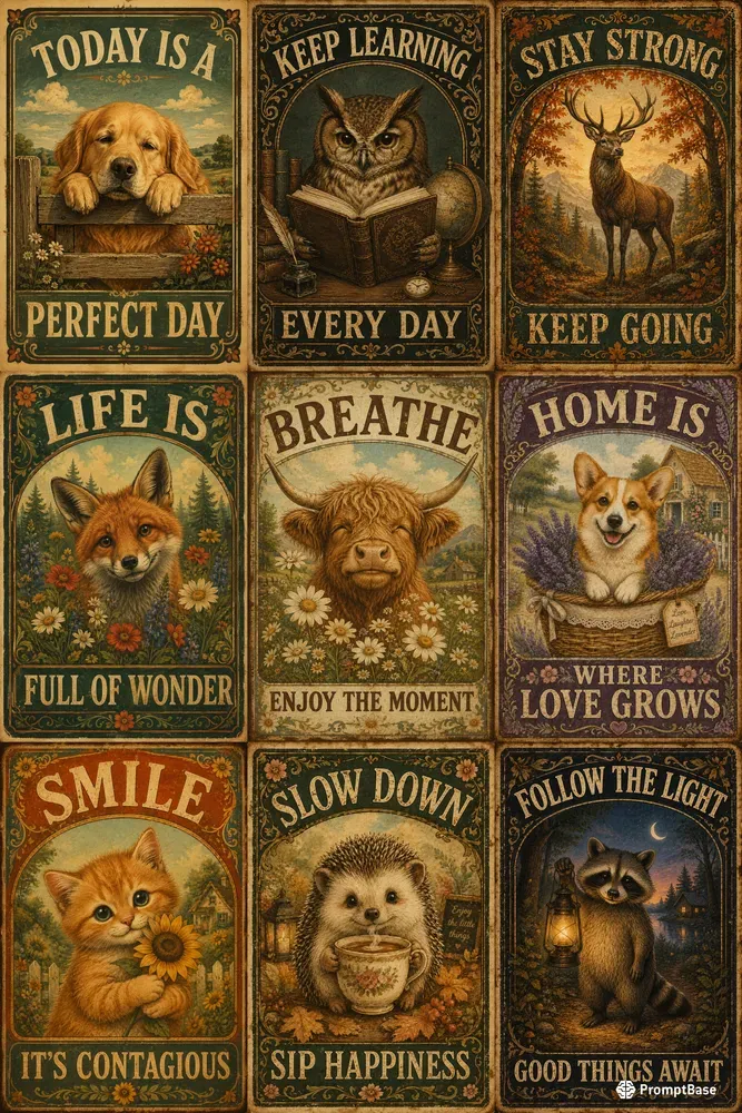 Vintage Animal Posters