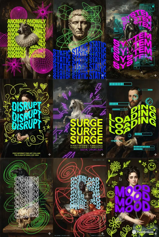 Digital Vandal Neon Poster Style