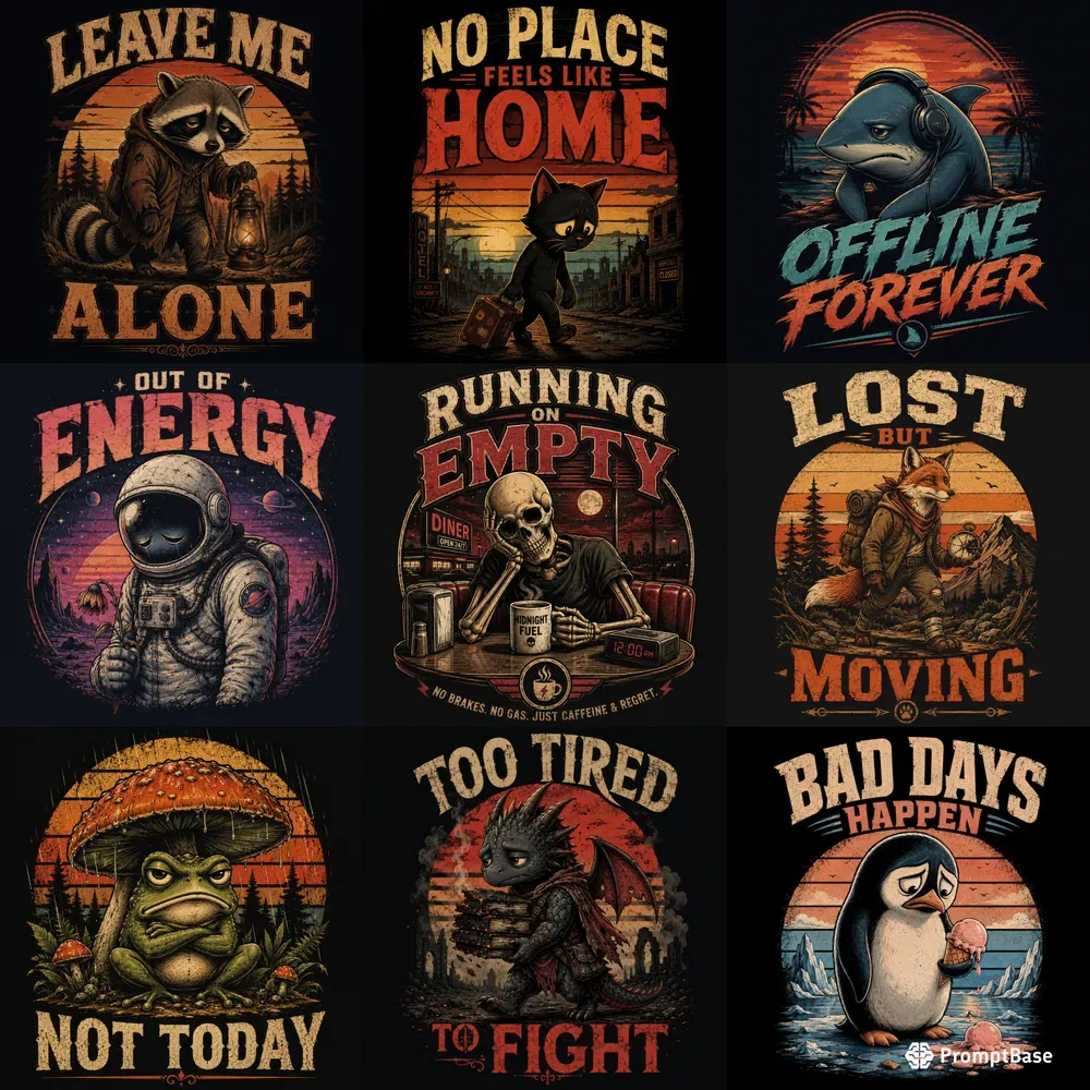 Retro Lonely Mascot Tshirts