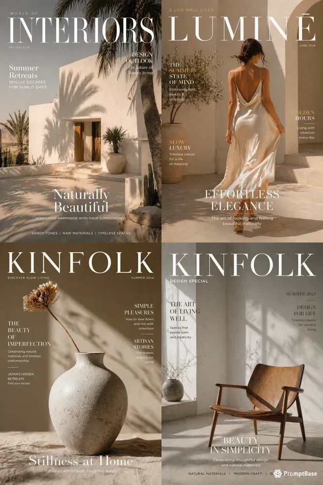 Minimalist Lifestyle Editorials