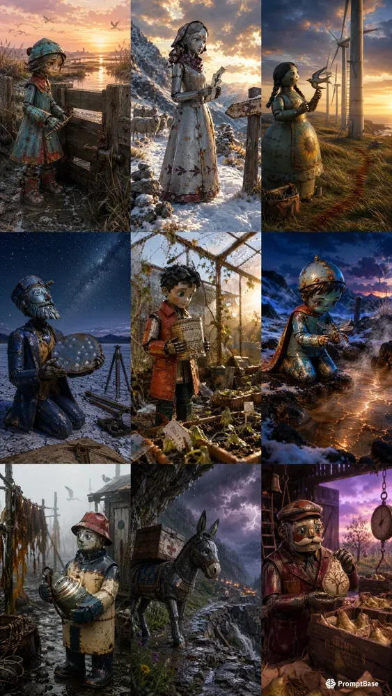 Storytelling Tin Figures