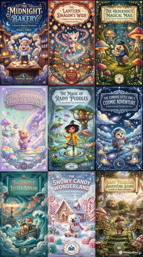 3D Magical Kids Book Cover Creators