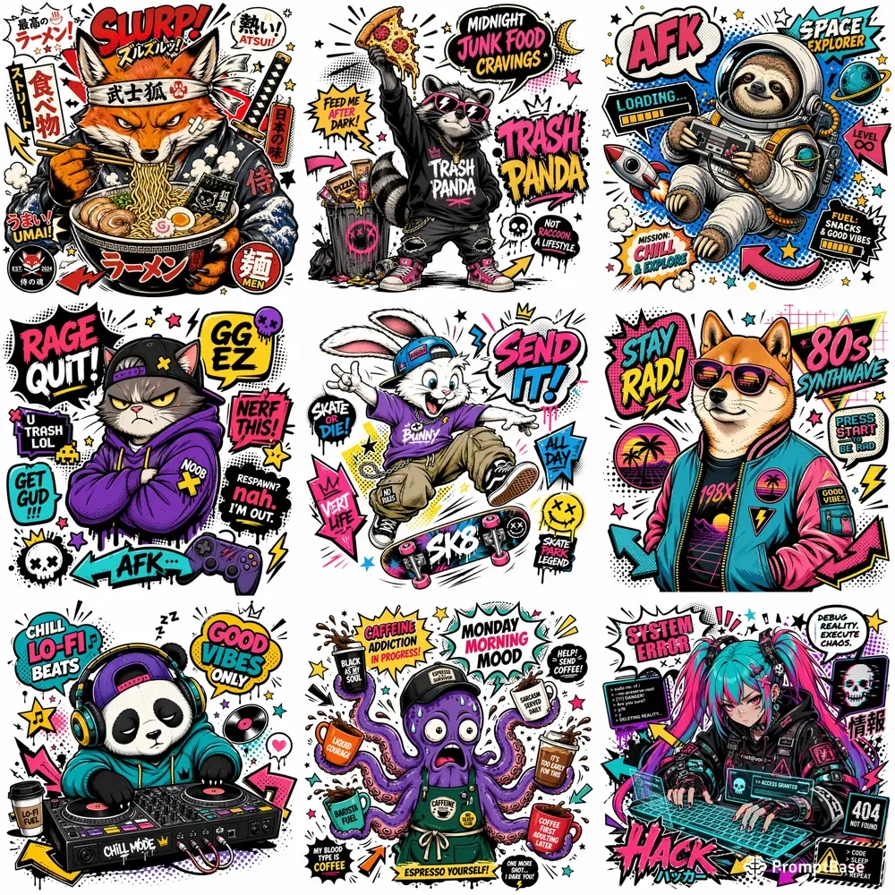 Popart Halftone Streetwear