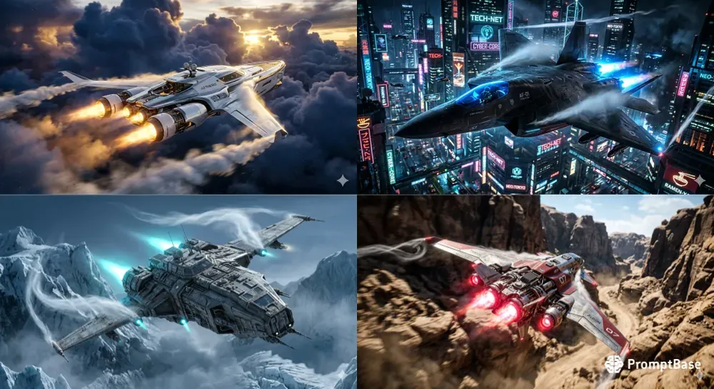 Cinematic Scifi Aviation Concepts
